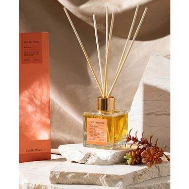 English Home Vanilla Wind Çubuklu Oda Kokusu 100 ml Krem Şık Görünüm ve Modern