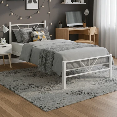 Unimet Alchera Tek Kişilik Metal Karyola