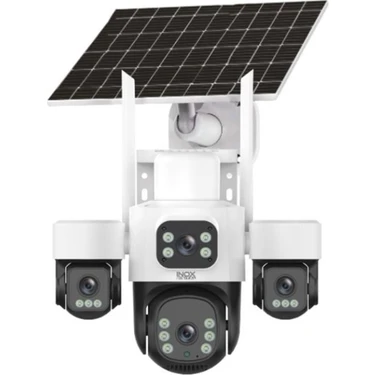 Jtech Inox X14 3mp+3mp+3mp+3mp 12mp 4g E-sim Kartlı 2xsolar Panelli 4 Lens 1 Ptz Akıllı