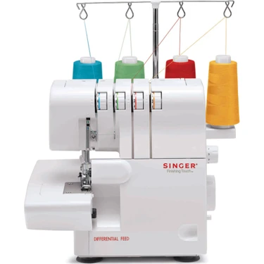 Singer 14 Sh 654 4 İplikli Overlok Makinesi Manuel Kullanım ve Diferansiyel Besleme