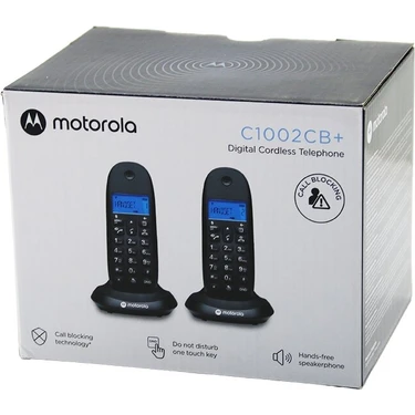 Selfbuysell 2pcs Siyah Dijital Kablosuz - Telsiz Telefon Arayan No Görme 50 Hafıza C-1002CB