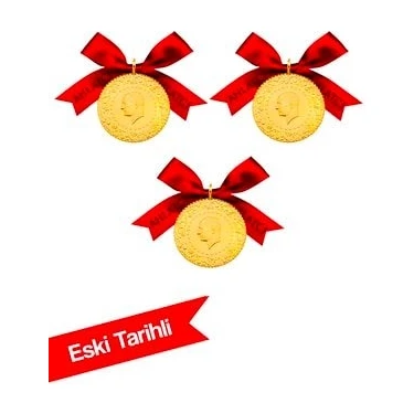 Ahlatcı 3 Adet Çeyrek Altın Eski