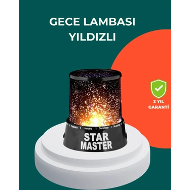 Calperia Galaxy Efektli LED Yıldız Projektör Renk Değiştirmeli Oda