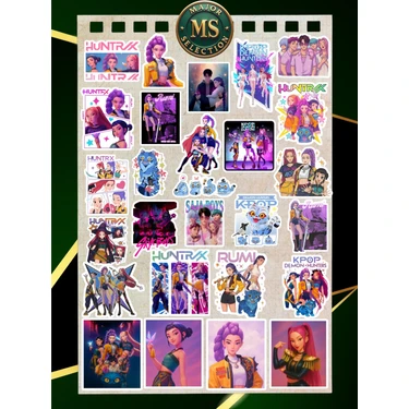 Major Selection Kpop Demon Hunter Sticker Seti – 25’li | 3-5 cm | Suya Dayanıklı,