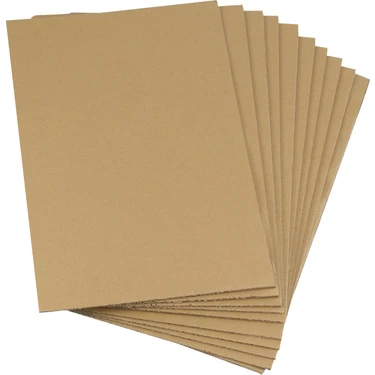 PackMai 50x70cm Oluklu Mukavva  | 10ADET | 4mm Karton (Proje-Puzzle-Tuval-Maket-Okul-Hobi-Çerçeve