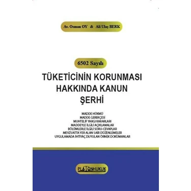 (6502) Sayılı Tüketicinin Korunması Hakkında Kanun