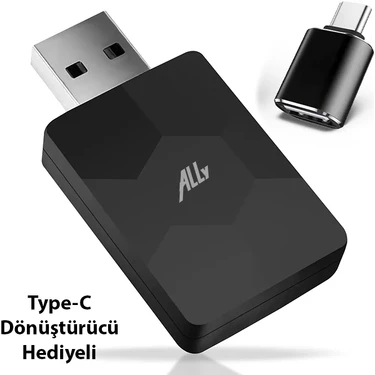 Sb Shopping Ally Kablosuz Car Play Adaptörü ve Android Cihazlar İçin Wireless Carplay Çevirici -