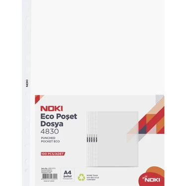 Noki Poşet Dosya Eco 100'Lü