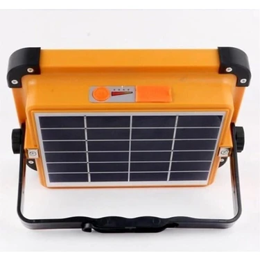 Cata CT-4698 Güneş Enerjili Solar 200W Watt LED Projektör Taşınabilir Sarı Beyaz ve Çakar Işık