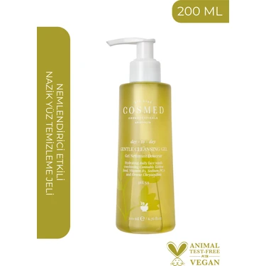 Cosmed Nemlendirici Etkili Nazik Yüz Temizleme Jeli / DAY TO DAY GENTLE CLEANSING GEL 200