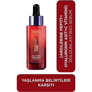 L'Oréal Paris Revitalift Lazer Yaşlanma Belirtileri Karşıtı Üçlü Peptit Serum Tüm Cilt Tipleri İçin