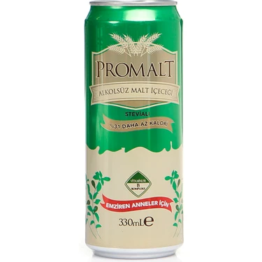 Promalt Stevialı Alkolsüz Malt İçeceği 330 ml Bebeğinizin Sağlığı İçin Özel