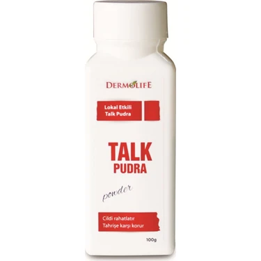 Dermolife Talk Pudra 100 g Cilt Rahatlatıcı ve Koruyucu Özellikler ile Lokal
