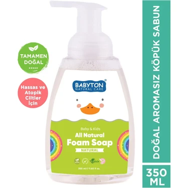 Babyton Doğal Aromasız Köpük Sabun 350