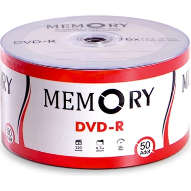 Memory Boş Dvd-r 4.7 Gb 16X 120Dk 50