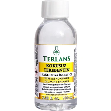 Terlans Kokusuz Terebentin 100 ml Odourless Oil Paint