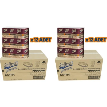Selpak Professional Extra Z Katlı Dispenser Havlu 12 li koli. 2