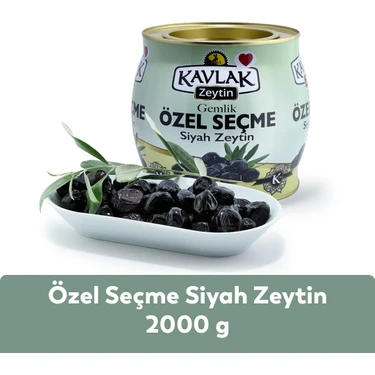 Kavlak Özel Seçme Gemlik Siyah Zeytin 2 kg (brüt