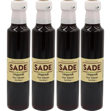 Sade Organik Sade Nar Ekşisi 330 gr 4 Lü