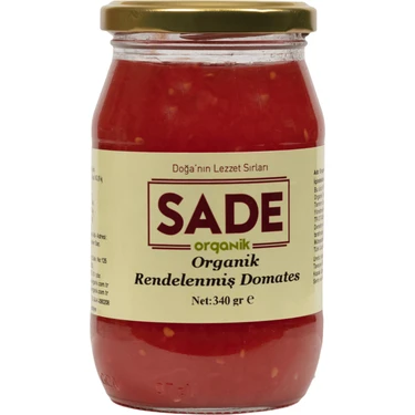 Sade Organik Organik Rendelenmiş Domates 340