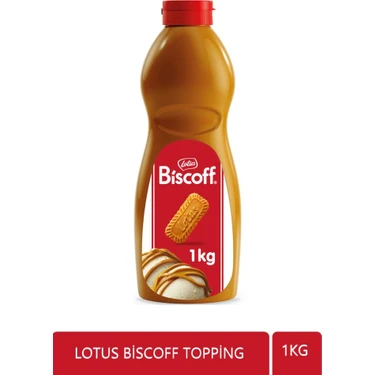 Lotus Biscoff Topping 1 KG Zengin Aroma ile Pastalar ve Kekler için
