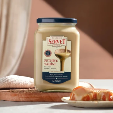 Taze Üretilmiş Tek Kavrulmuş Servet Tahini 950g - Yerli