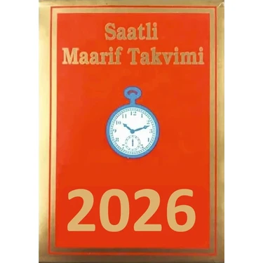 2026 Saatli Maarif Takvimi Küçük Boy 7,5 cm x 11,5 cm Karton Kapak Günlük Yapraklı