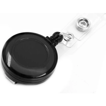 Inox Yoyo Siyah Yuvarlak Yaka Kartlığı 1 Adet Pratik Kullanım İçin
