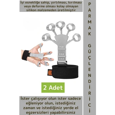 Wintoup Premium Antrenman Kas El Bilek Kol Parmak Geliştirme Güçlendirme Esnek Silikon Direnç