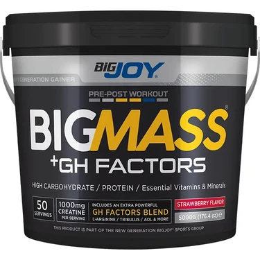 Bigjoy Sports Bigjoy Bigmass Gh Factors 5000 gr Karbonhidrat