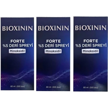 Bioxini n Forte 5 Deri Spreyi 60 Ml 3 Adet Yeni