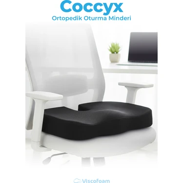 Viscofoam Ortopedik Oturma Minderi Hemeroid Kuyruk Sokumu Coccyx Oturma Minderi Visco Minder
