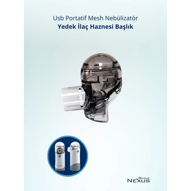 Direct Nexus Mesh Nebulizatör Yedek İlaç Haznesi - Taşınabilir, Kolay Kullanım ve 6 Ayda Bir