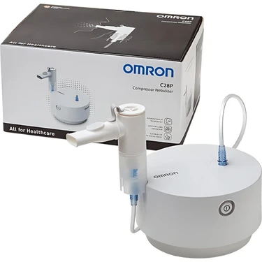 Omron C28P Nebulizatör Kompakt Tasarım ile Ev ve Seyahat İçin Uygun Beyaz