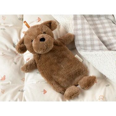 English Home Peluş Sıcak Su Torbası Kahverengi Cute Dogs 750 ml Yumuşak ve Konforlu