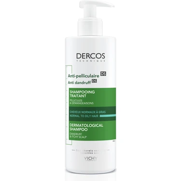 Vichy Dercos Kepek Karşıtı Şampuan 390 ml Normal/Yağlı Saçlar İçin Temizleyici