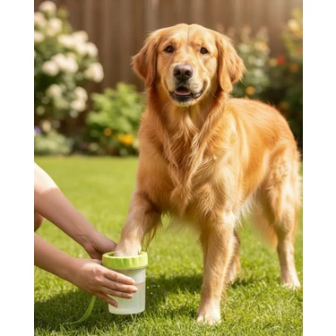 Marsilyan Yuvarlak Başlıklı Köpek Pati Temizleyici Yumuşak Silikon