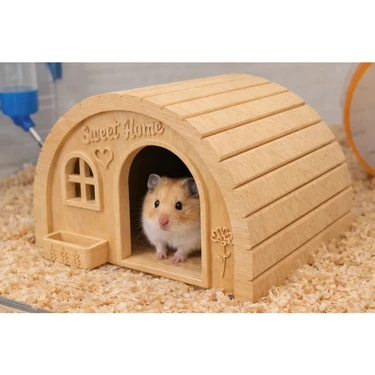 BarsDepo Hamster Yuvası ※ Hamster Evi ※ Hamster Kafesi ve Habitatı Için Dekoratif