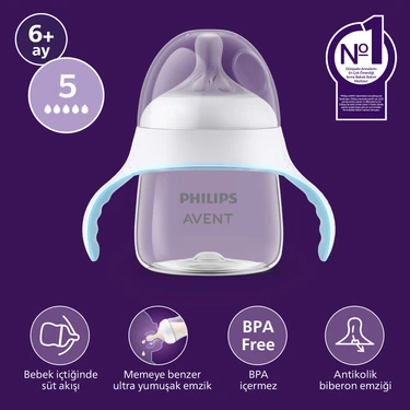 Philips Avent Doğal Tepkili Eğitici Bardak, 150ml, 6+ Ay,