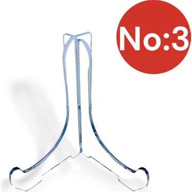 Tek-İş Teşhir Ayakları Geçmeli 13X15CM Ayak No:3 Çerçeve Tabak Teşhir Ayağı Stand Pleksi