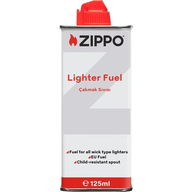 Zippo Benzinli Çakmak Sıvısı 125 ml Özel Kilitli Yapı ile Dökülme