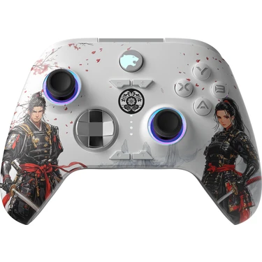 GamePower Force RGB Kablosuz Beyaz Gamepad (2.4G, Bluetooth,Kablolu) (PC