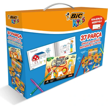 Bic 37 Parça Dikkat Geliştirici Boyama Seti (Kalem Kutusu