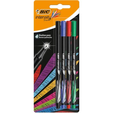 Bic İntensity Fine Liner Klasik 4'lü Blisterli