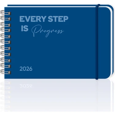 Victoria's Journals Haftalık Spiralli Yatay Cep Ajanda 2026 | 13,5x9,5 cm Soft Touch