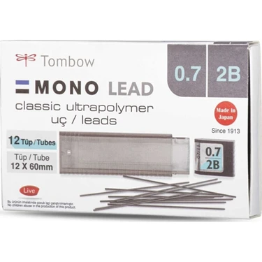 Tombow Mono Lead Uç 0,7 mm 12'li Paket