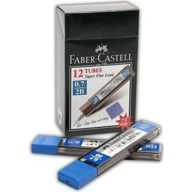Faber-Castell Super Fıne Mın 0.7 mm 2b 75 mm 24 Mın/tüp Uç 12 Adet  1 Paket 12
