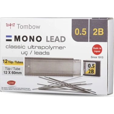 Tombow 2b Mono Lead 0.5 mm Min Uç 12'li