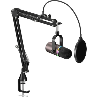 Havit Gamenote GK63 Pro Rgb Gaming Profesyonel Oyuncu Yayıncı Mikrofonu ve Masa