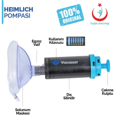 Vacassist Hemlik (Heimlich) Manevrası Pompası